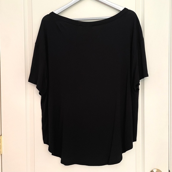 Van Winkle & Co Black Scoop Neck Short Sleeve Tee Sz XL - Picture 3 of 5